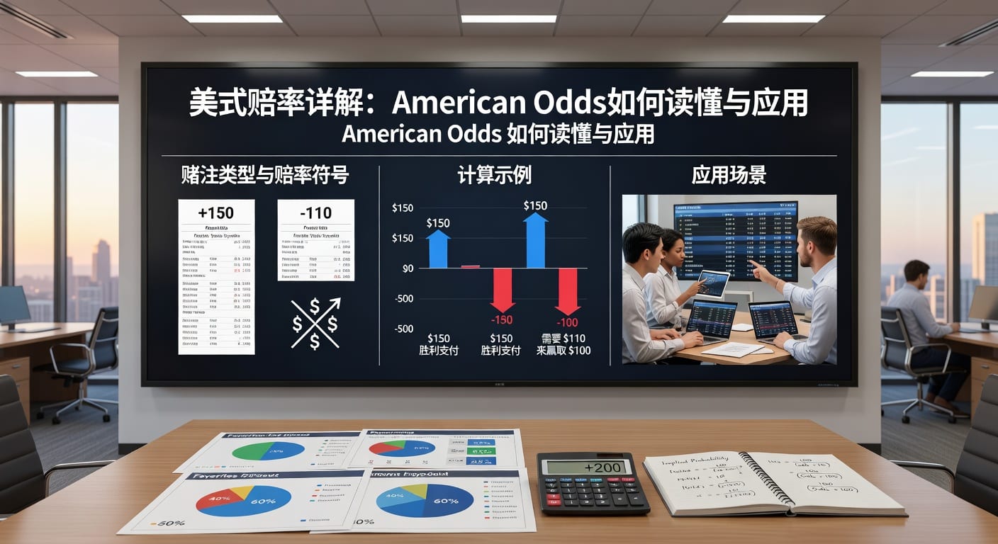 美式赔率 American Odds 详解：阅读计算投注指南